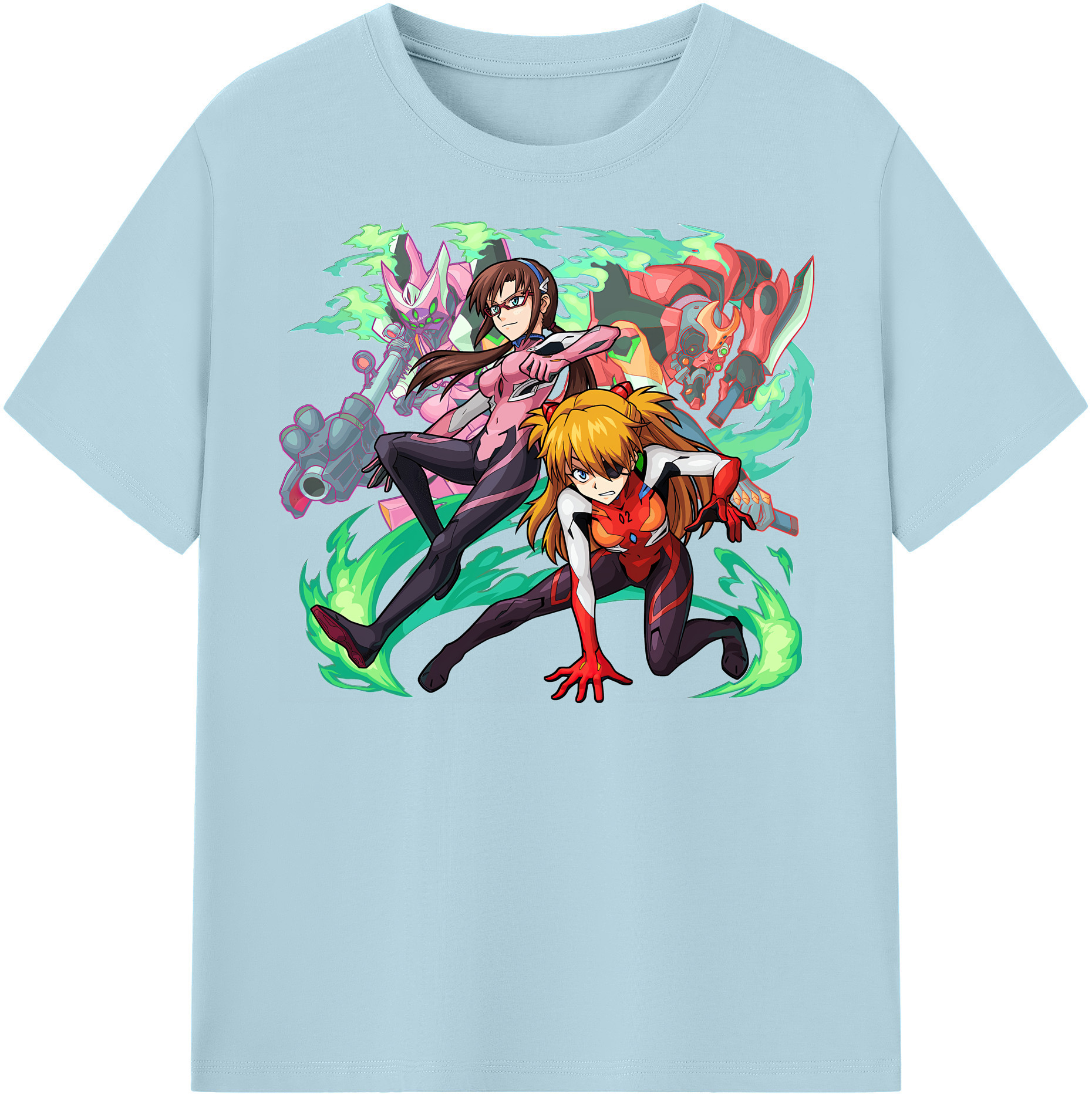 （画像用） EVA 新世紀エヴァンゲリオン 綿100％半袖Tシャツ（フロントプリント）